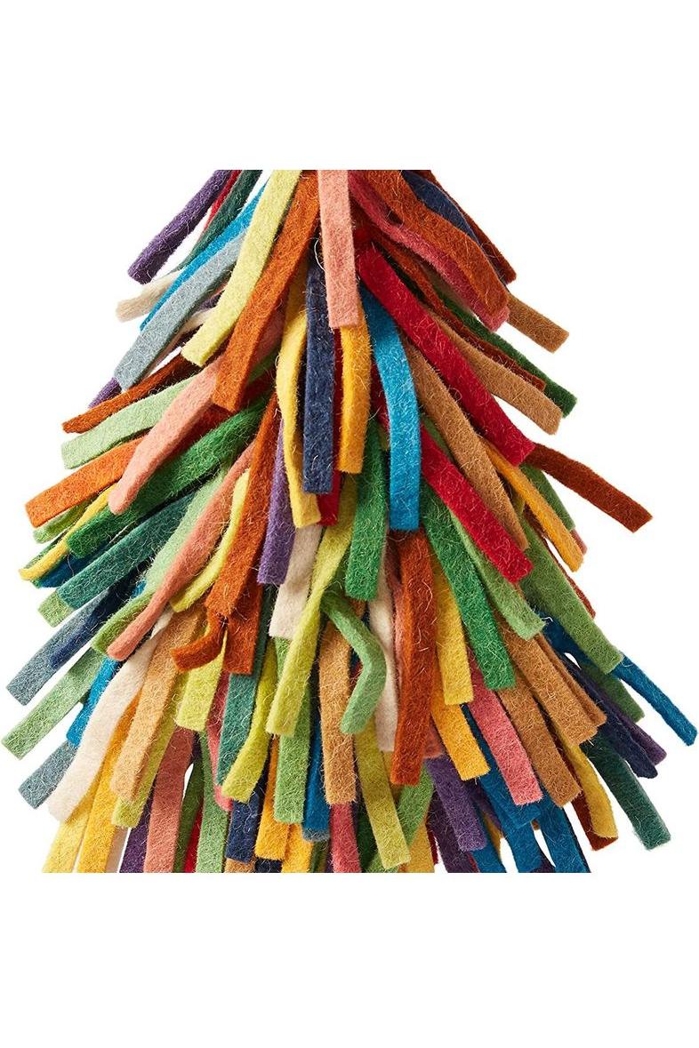 Shop For Wool Tree Topper, Multicolor Fringe at Michelle's aDOORable Creations