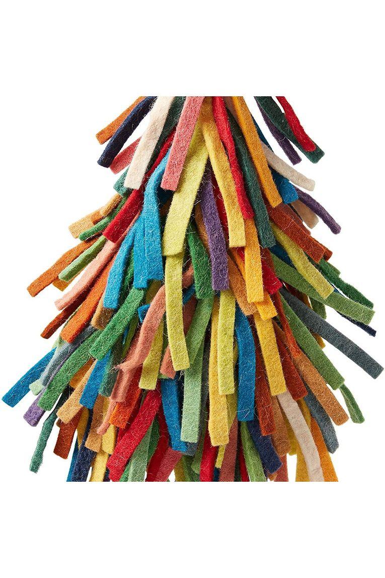 Shop For Wool Tree Topper, Multicolor Fringe at Michelle's aDOORable Creations