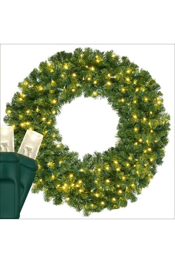 Shop For Wreath, 48" Olympia Pine, Pre - Lit, LED Warm White