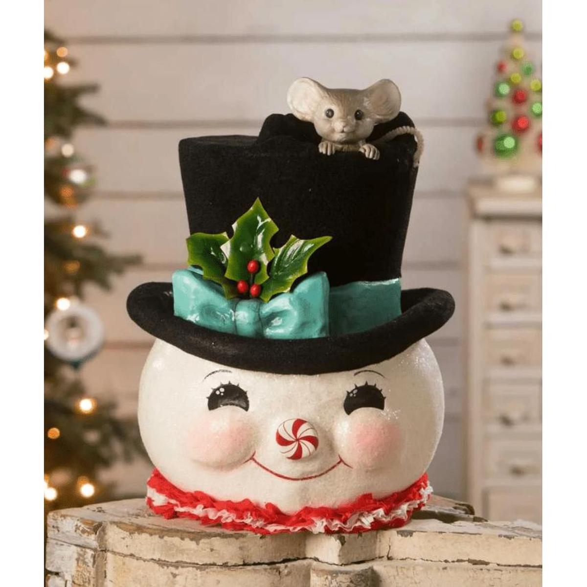 Shop For XL Jolly Snowman Top Hat Surprise Figurine