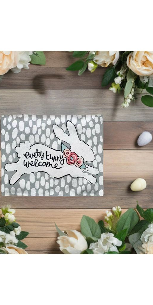 Everyone Bunny Welcome Burlee - Michelle's aDOORable Creations - Door Hanger
