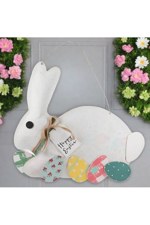 Shop For Happy Easter Bunny Door Hanger Burlee at Michelle's aDOORable Creations