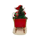 Kurt Adler 10" Fabriché™ Santa In Sleigh With Flamingos