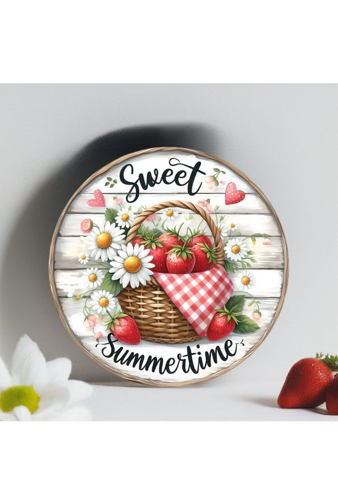 Shop For Strawberry Sweet Summertime Round Sign