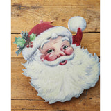 13" Retro Santa Head Ornament