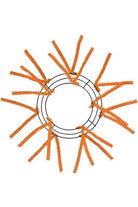 10-20" Tinsel Work Wreath Form: Orange - Michelle's aDOORable Creations - Work Wreath Form