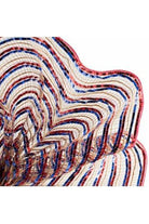 Shop For 10" All Foil Thin Stripes Mesh: Red, Natural, Blue (10 Yards) XB102610-15
