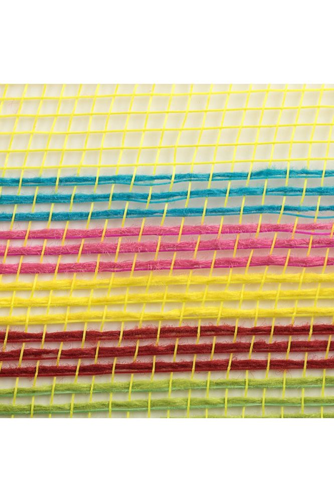 10" Border Stripe Mesh: Yellow, Purple, Green, Red, Hot Pink, Turquoise - Michelle's aDOORable Creations - Poly Deco Mesh