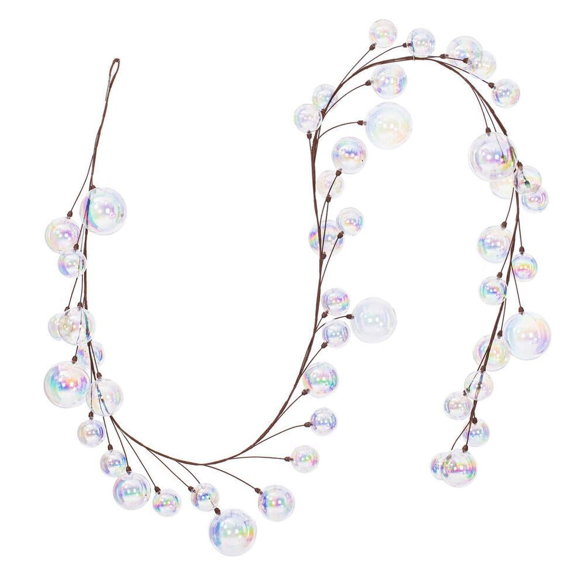 Shop For 10' Clear Iridescent Branch Ball Wire Garland at Michelle's aDOORable Creations