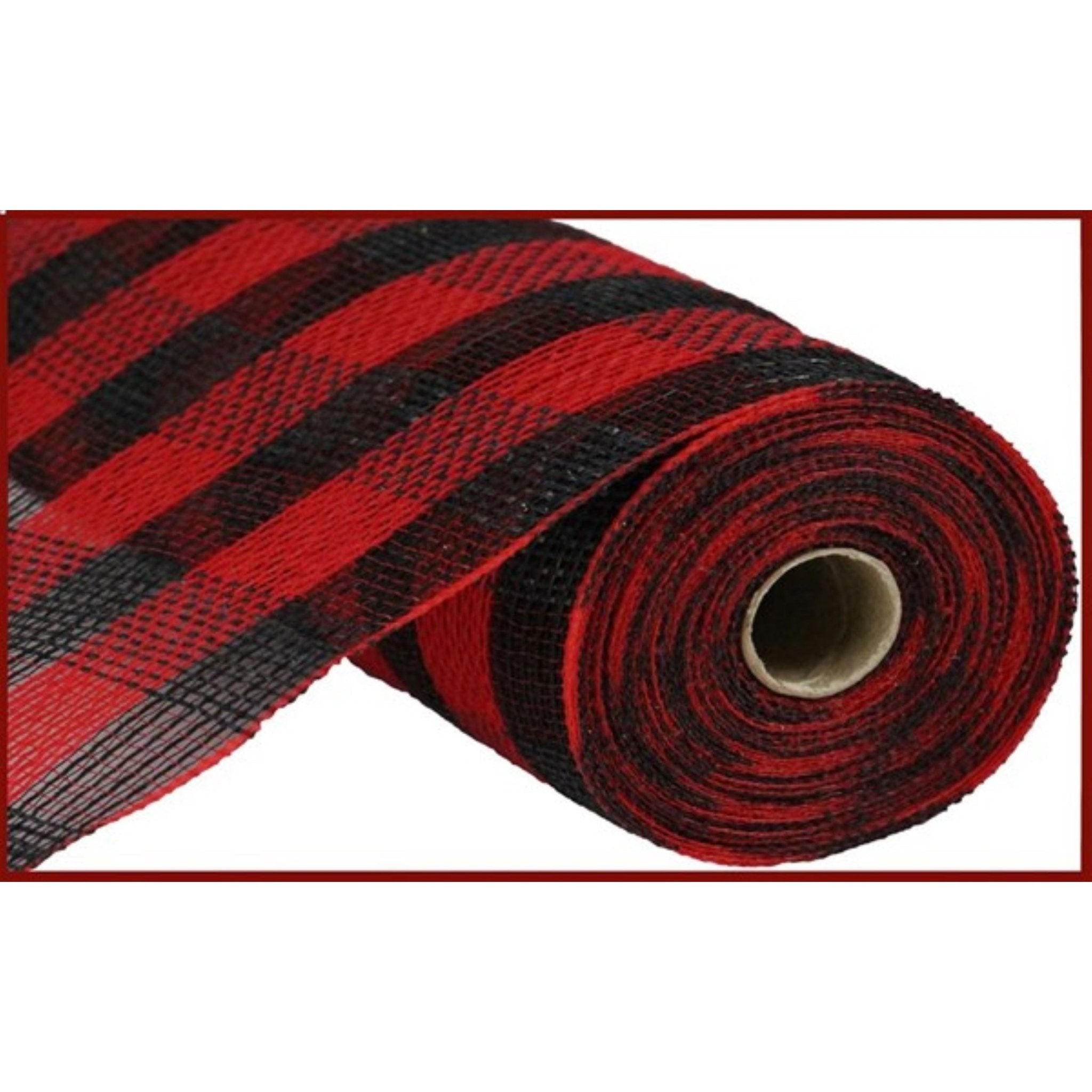 Shop For 10" Cotton Check Deco Mesh Ribbon: Buffalo Plaid at Michelle's aDOORable Creations