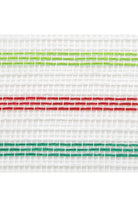 10" Faux Jute Stripe Mesh: White, Red, Green (10 Yards) - Michelle's aDOORable Creations - Poly Deco Mesh