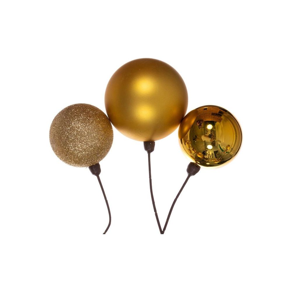 Shop For 10' Gold Assorted Finish Branch Ball Ornament Garland at Michelle's aDOORable Creations