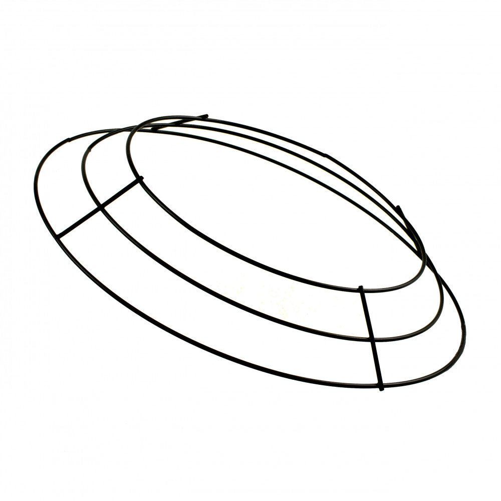 Shop For 10 - inch Plain Wire Wreath Form: 3 Wire Black Frames at Michelle's aDOORable Creations