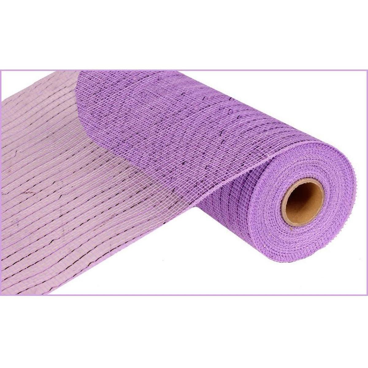 Shop For 10" Metallic Mesh Lavender with Lavender Foil Mesh Ribbon (10 Yards)ns