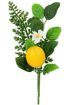 10" Mixed Greenery Lemon Pick - Michelle's aDOORable Creations - Sprays and Picks