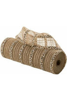 10" Natural Jute Mesh Roll: Cheetah (10 Yards) - Michelle's aDOORable Creations - Poly Deco Mesh