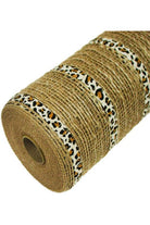 10" Natural Jute Mesh Roll: Cheetah (10 Yards) - Michelle's aDOORable Creations - Poly Deco Mesh