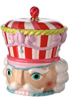 10" Nutcracker Head Cookie Jar - Michelle's aDOORable Creations - Holiday Ornaments