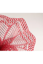 10" Patterned Edge Mesh: Candy Cane (10 Yards) - Michelle's aDOORable Creations - Poly Deco Mesh