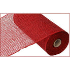 10" Poly Burlap Mesh: Cranberry Red - Michelle's aDOORable Creations - Poly Deco Mesh