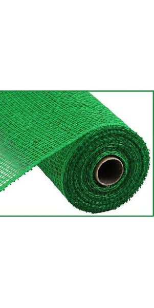 10" Poly Burlap Mesh: Emerald Green - Michelle's aDOORable Creations - Poly Deco Mesh