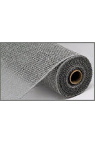 Shop For 10" Poly Burlap Mesh Ribbon: Grey at Michelle's aDOORable Creations