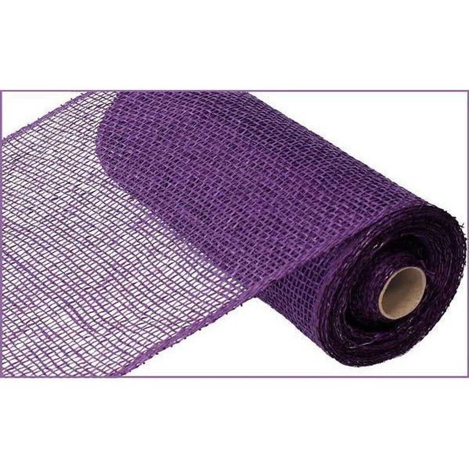10" Poly Burlap Mesh Ribbon: Purple