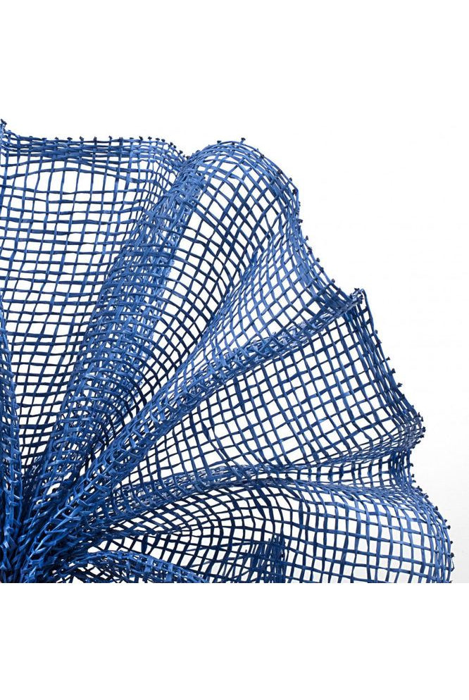 10" Poly Burlap Mesh: Royal Blue - Michelle's aDOORable Creations - Poly Deco Mesh