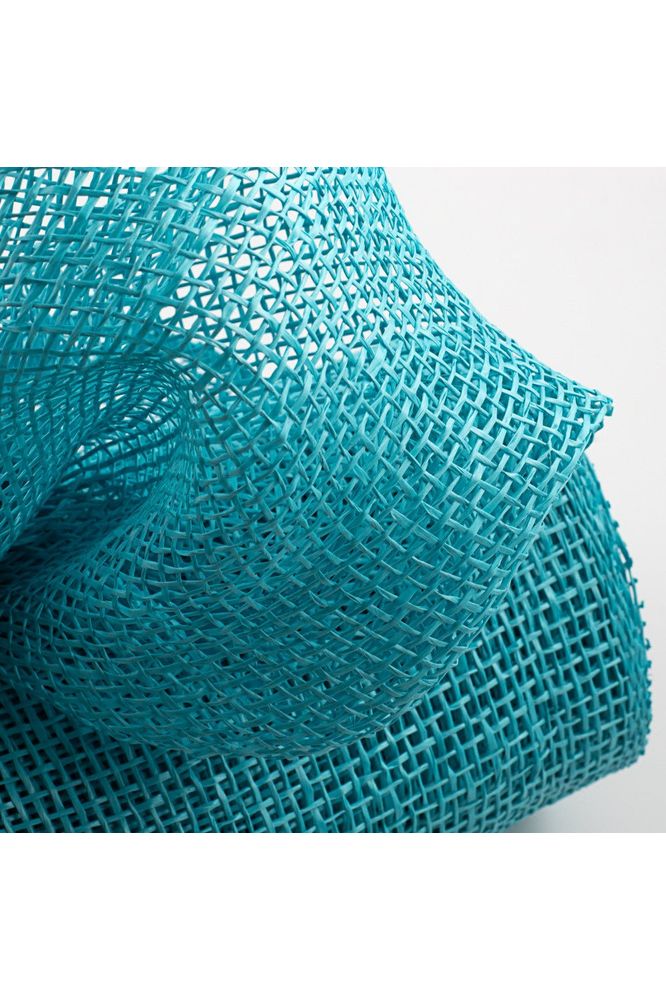 10" Poly Burlap Mesh: Turquoise Blue - Michelle's aDOORable Creations - Poly Deco Mesh