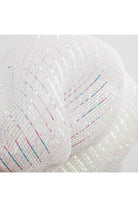 10" Poly Deco Mesh: Iridescent White (10 Yards) - Michelle's aDOORable Creations - Poly Deco Mesh