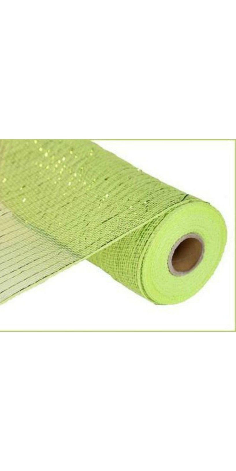 10" Poly Deco Mesh: Metallic Apple and Lime Green - Michelle's aDOORable Creations - Poly Deco Mesh