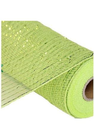 Shop For 10" Poly Deco Mesh: Metallic Apple and Lime Green RE130171