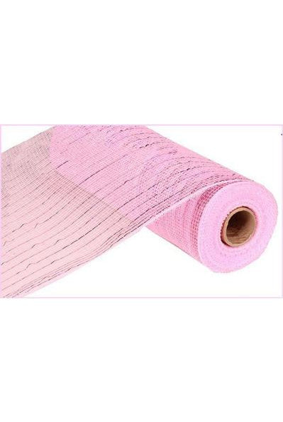 Shop For 10" Poly Deco Mesh: Metallic Pink (10 Yards) RE800122