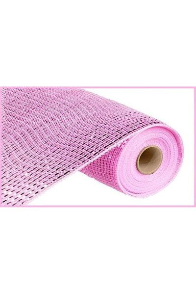 10" Poly Mesh Roll: Deluxe Wide Foil Pink (10 Yards) - Michelle's aDOORable Creations - Poly Deco Mesh