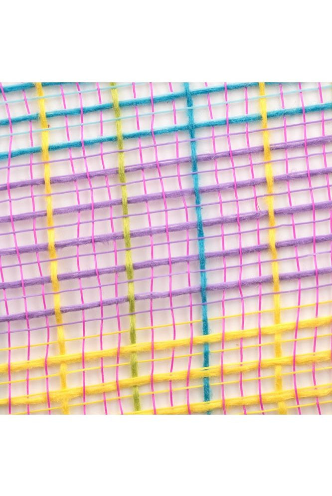 Shop For 10" Small Check Fabric Mesh: Hot Pink, Green, Yellow, Lavender, Turquoise RY8323D8