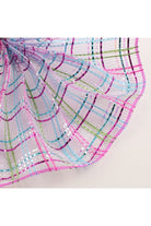 10" Vertical Foil Plaid Mesh: Lavender/Pink/Turquoise/Lime - Michelle's aDOORable Creations - Poly Deco Mesh