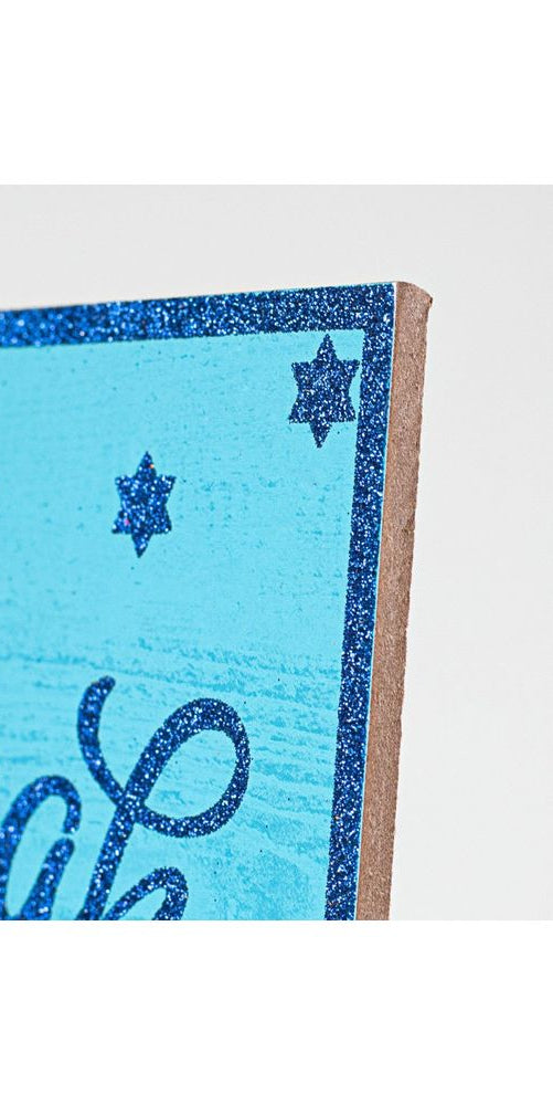 10" Wood Sign: Happy Hanukkah - Michelle's aDOORable Creations - Wooden/Metal Signs