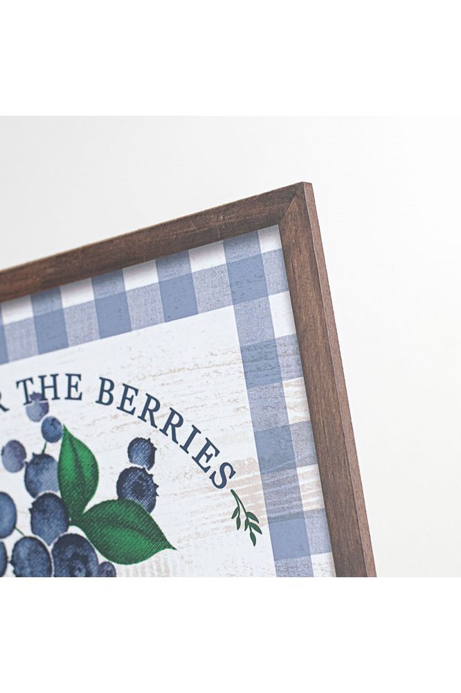 Shop For 10" Wooden Sign: Blueberry AP7194