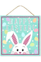 10" Wooden Sign: Glitter Happy Easter - Michelle's aDOORable Creations - Wooden/Metal Signs