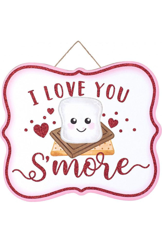 10" Wooden Sign: Glitter Love S'More - Michelle's aDOORable Creations - Wooden/Metal Signs