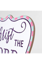 10" Wooden Sign: Glitter The Lord Risen - Michelle's aDOORable Creations - Wooden/Metal Signs