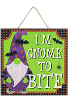 10" Wooden Sign: Gnome To Bite - Michelle's aDOORable Creations - Wooden/Metal Signs