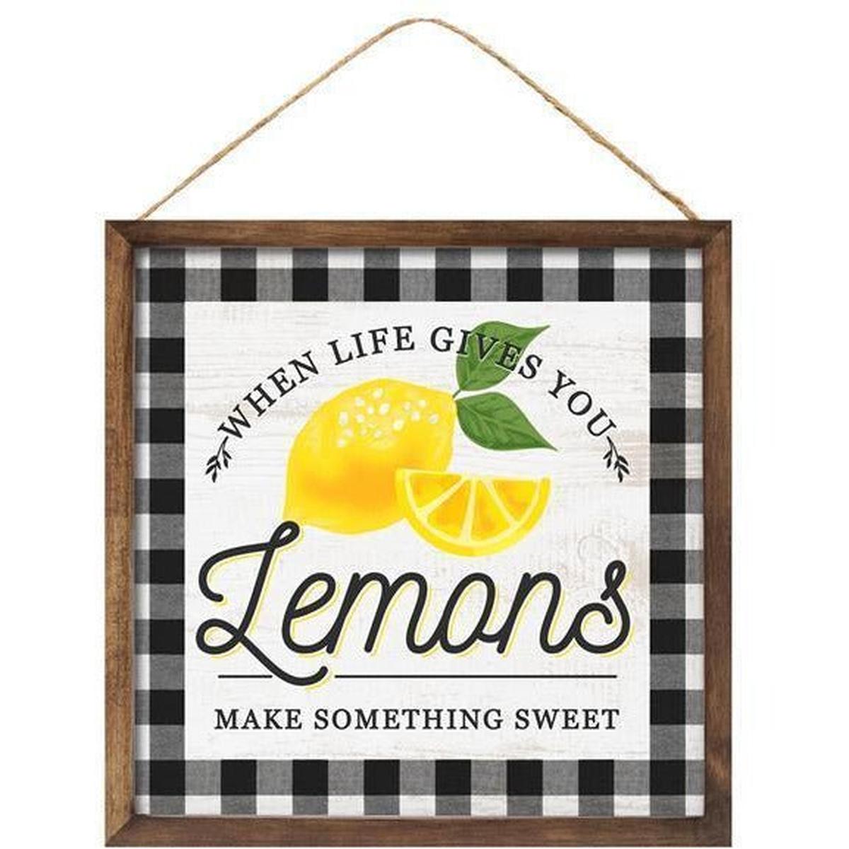 Shop For 10" Wooden Sign: Lemons/Life at Michelle's aDOORable Creations