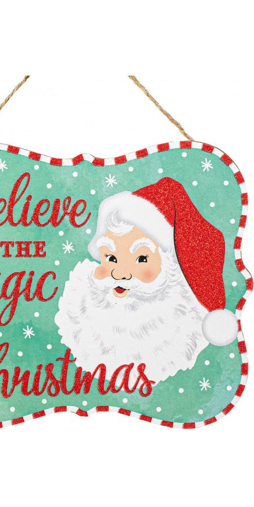 10" Wooden Sign: Magic of Christmas (Mint) - Michelle's aDOORable Creations - Wooden/Metal Signs