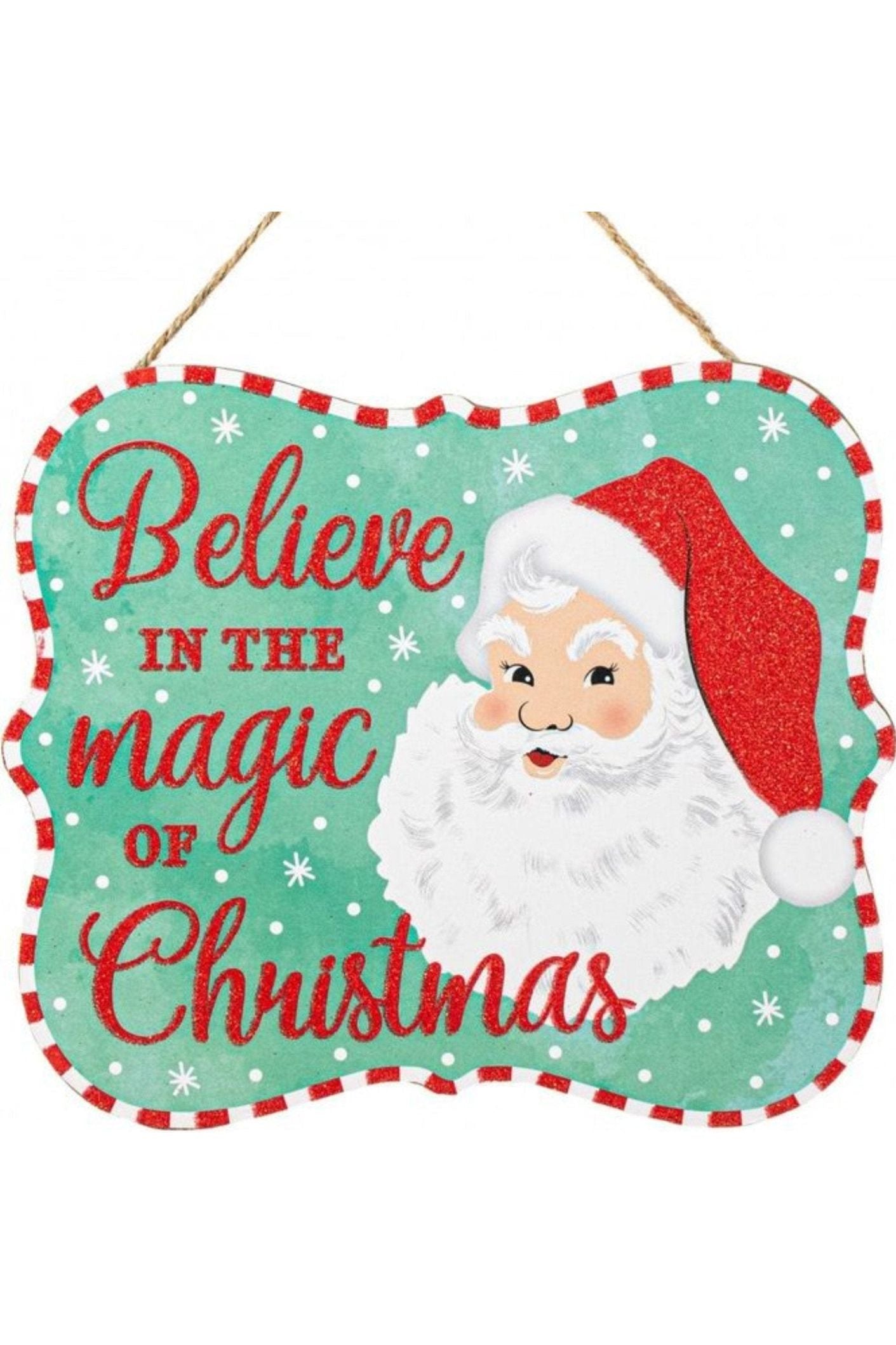 Shop For 10" Wooden Sign: Magic of Christmas (Mint) at Michelle's aDOORable Creations