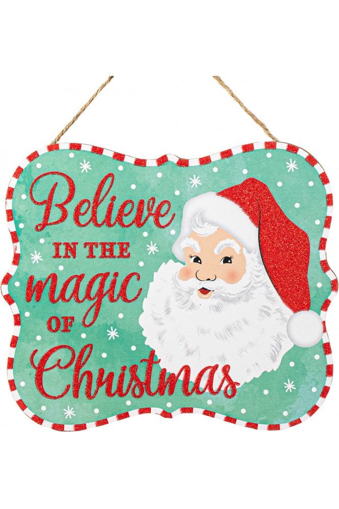 Shop For 10" Wooden Sign: Magic of Christmas (Mint) AP893584