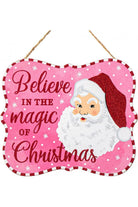 Shop For 10" Wooden Sign: Magic of Christmas (Pink) AP893522
