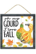 Shop For 10" Wooden Sign: Oh My Gourd Love Fall at Michelle's aDOORable Creations