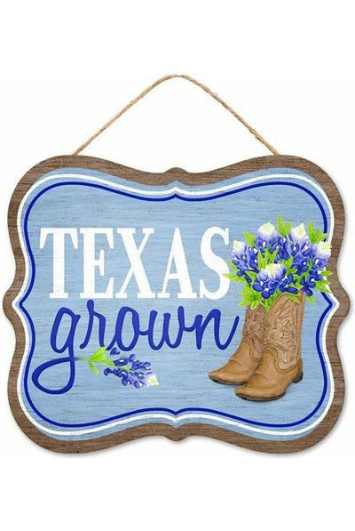 10" Wooden Sign: Texas Grown Sign - Michelle's aDOORable Creations - Wooden/Metal Signs
