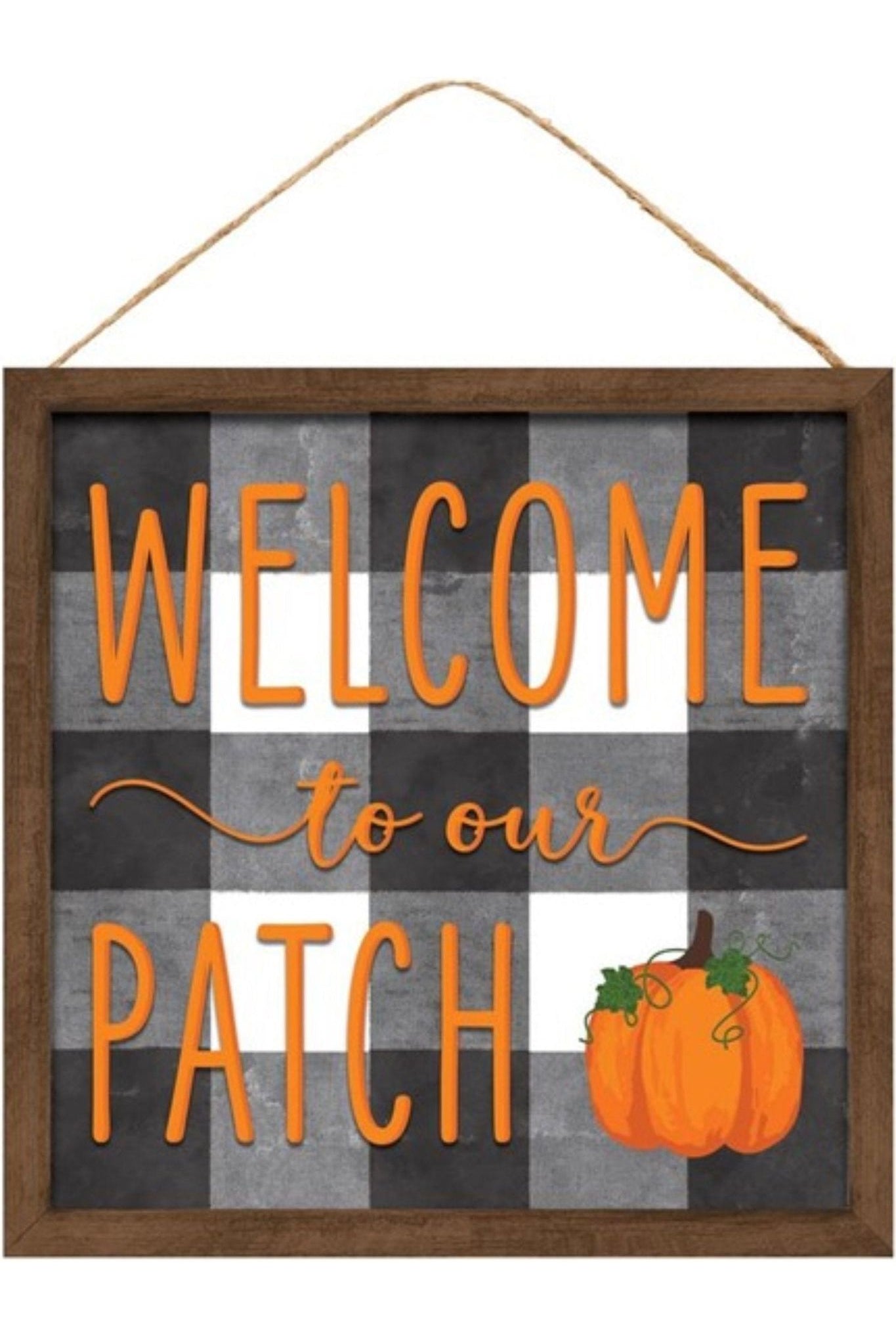 Shop For 10" Wooden Sign: Welcome To Our Patch AP7019